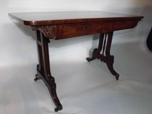 C19th George IV Period Mahogany Writing Table
