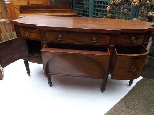 fig 1. C19th Regency period mahogany sideboard.