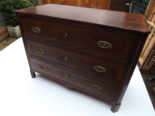 Late C18th/early C19th Dutch Mahogany Commode Chest