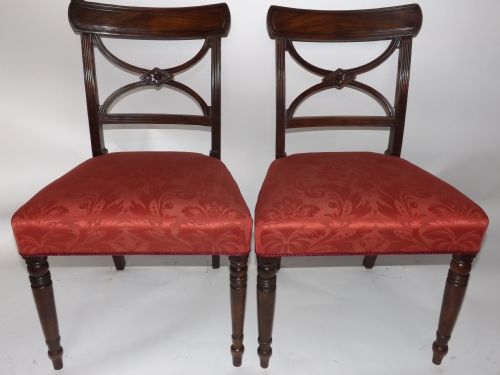 Set of 6 George III Period Mahogany Dining Chairs