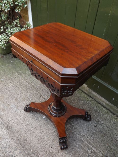C19th William IV Period Mahogany Sewing/work Table