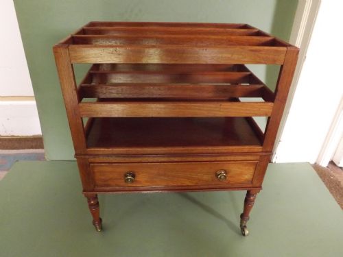 Late C18th George III Period Mahogany Canterbury .