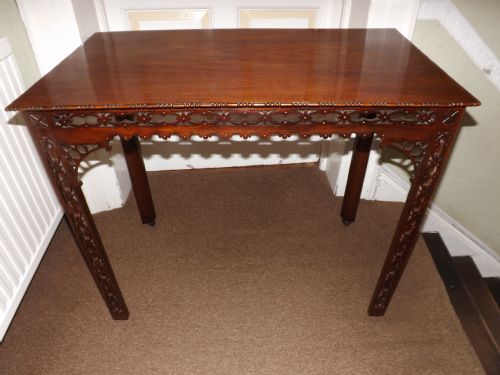 C19th George III Style Mahogany Silver or Centre Table