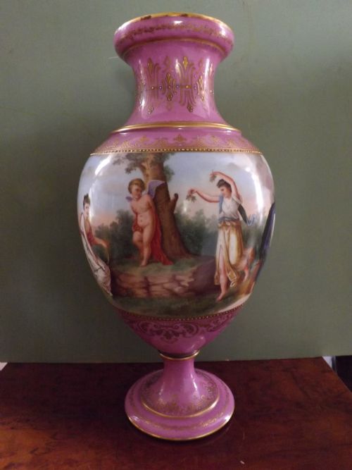 Late C19th 'Vienna' Porcelain Vase.