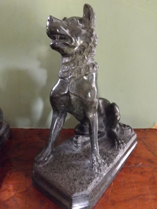 fig 1. Pair of C19th Italian 'Grand Tour' souvenir carved serpentine marble models of