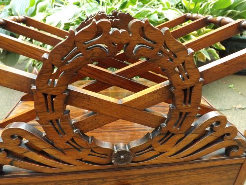 C19TH WILLIAM IV PERIOD ROSEWOOD CANTERBURY - ADDITIONAL PHOTO 2
