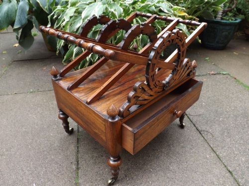C19TH WILLIAM IV PERIOD ROSEWOOD CANTERBURY - ADDITIONAL PHOTO 3