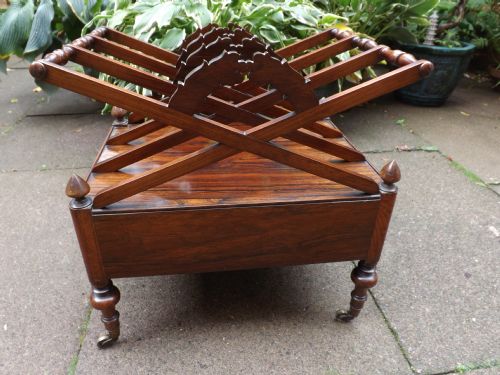 C19TH WILLIAM IV PERIOD ROSEWOOD CANTERBURY - ADDITIONAL PHOTO 4