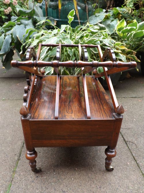 C19TH WILLIAM IV PERIOD ROSEWOOD CANTERBURY - ADDITIONAL PHOTO 14
