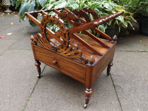 C19TH WILLIAM IV PERIOD ROSEWOOD CANTERBURY - ADDITIONAL PHOTO 12