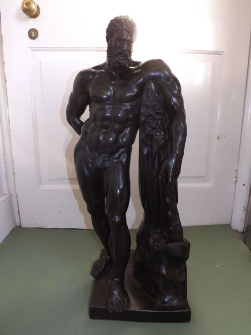 Early C19th Bronze 'Grand Tour' Souvenir Sculpture of "The Farnese Hercules".