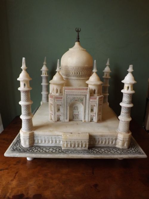 fig 1. Early C20th alabaster architectural model of the Taj Mahal.