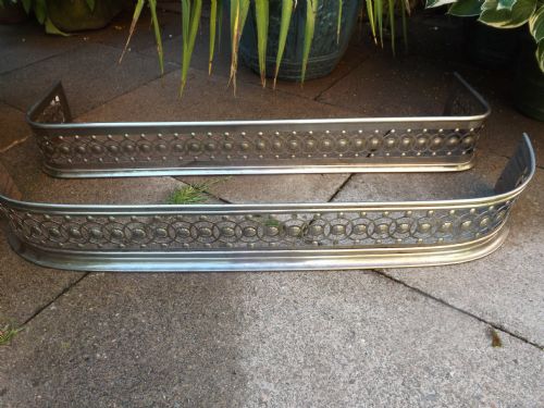 X 2 Early C19th Regency Period Steel Fire-place Fenders of Identical Pattern.