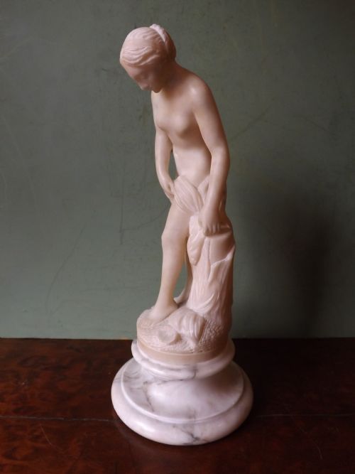 fig 1. Late C19th Italian carved alabaster figure