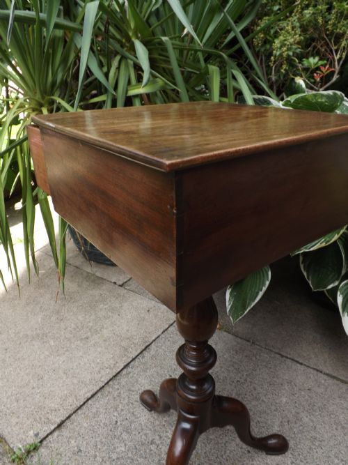 LATE C18TH GEORGE III PERIOD MAHOGANY TRIPODBASE TABLE OF UNUSUAL FORMAT - ADDITIONAL PHOTO 7