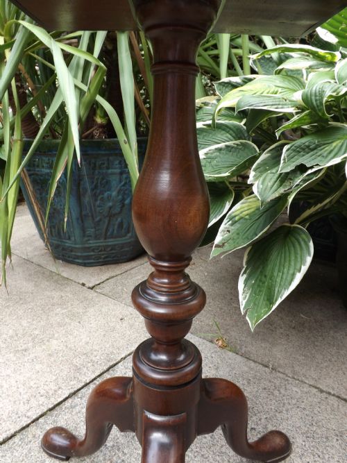 LATE C18TH GEORGE III PERIOD MAHOGANY TRIPODBASE TABLE OF UNUSUAL FORMAT - ADDITIONAL PHOTO 13