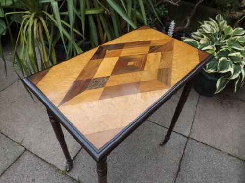 FINE EARLY C19TH REGENCY PERIOD LADIES 'WORKTABLE' INLAID WITH SPECIMEN WOOD VENEERS - ADDITIONAL PHOTO 13