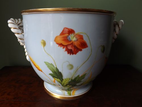 Mid C19th English Porcelain Jardinière or 'Cache-pot'.