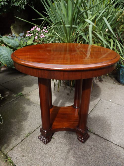 Early C19th French Charles X Period Empire-design Mahogany 'Gueridon'.