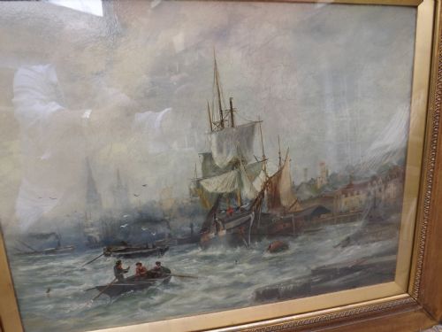 fig 2. C19th oil painting on panel by Stephen Brownlow.