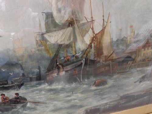fig 3. C19th oil painting on panel by Stephen Brownlow.