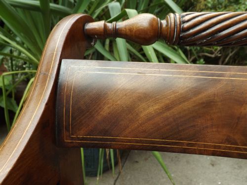 EARLY C19TH REGENCY PERIOD MAHOGANY ARMCHAIR - ADDITIONAL PHOTO 4