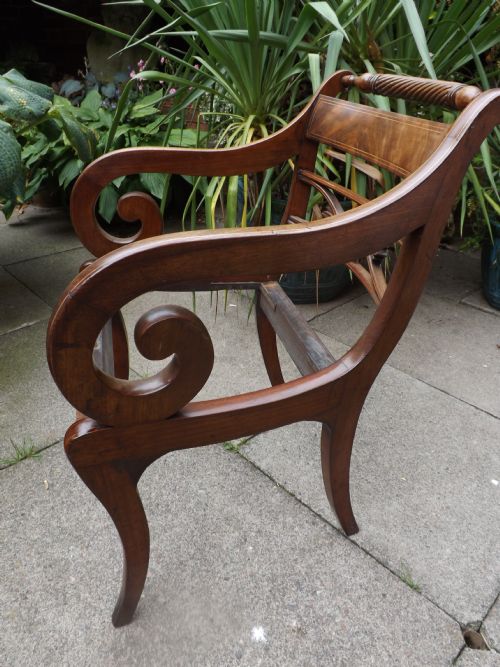 EARLY C19TH REGENCY PERIOD MAHOGANY ARMCHAIR - ADDITIONAL PHOTO 11