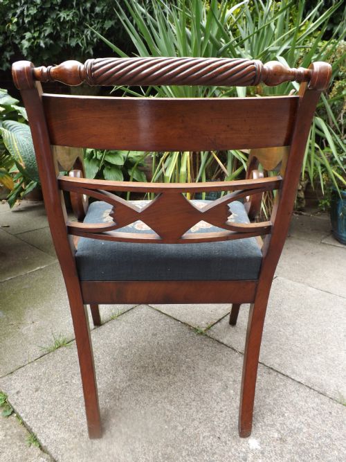 EARLY C19TH REGENCY PERIOD MAHOGANY ARMCHAIR - ADDITIONAL PHOTO 2