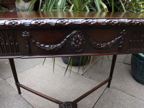 fig 1. Late C19th Adam-revival mahogany 'silver' or centre table .