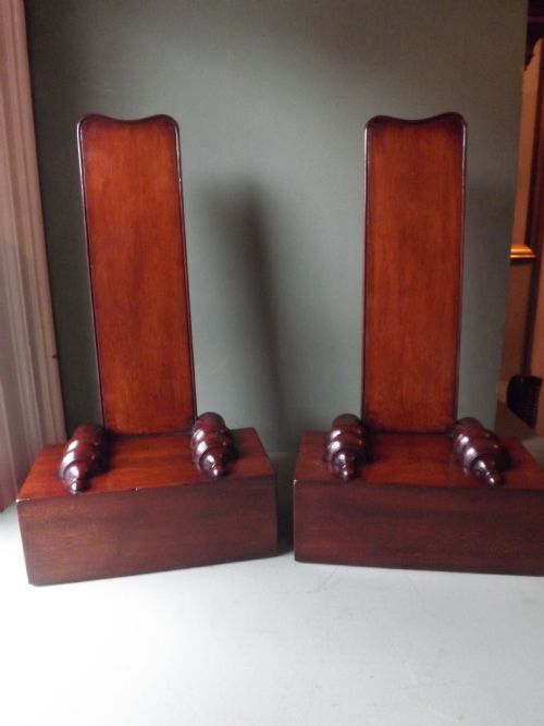fig 1. Rare pair of early C19th George IV period mahogany salver stands, almost certainly attributable to