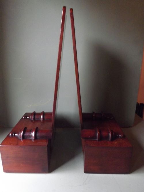fig 3. Rare pair of early C19th George IV period mahogany salver stands, almost certainly attributable to
