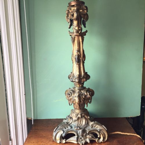 C19th William IV Period Ormolu Bronze Lamp-base.
