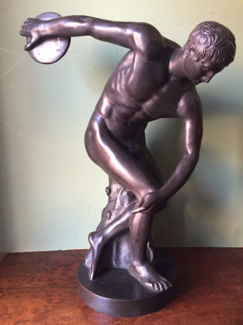 C19th 'Grand Tour' Souvenir Bronze , After the Antique' , "Discobolus"