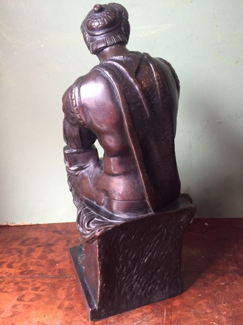 C19TH ITALIAN BRONZE 'GRAND TOUR' SOUVENIR STATUE OF LORENZO DE MEDICI - ADDITIONAL PHOTO 7