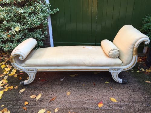 fig 1. Early C19th Regency period scroll-end day-bed .