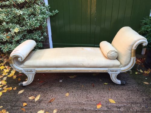 Early C19th Regency Period Scroll-end Day-bed .