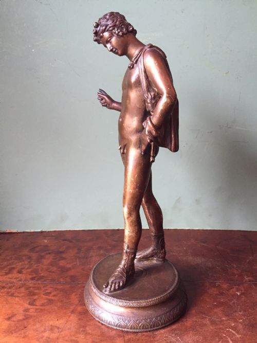 fig 1. C19th 'Grand Tour' souvenir gilded bronze sculpture after the antique,of Dionysus, known as