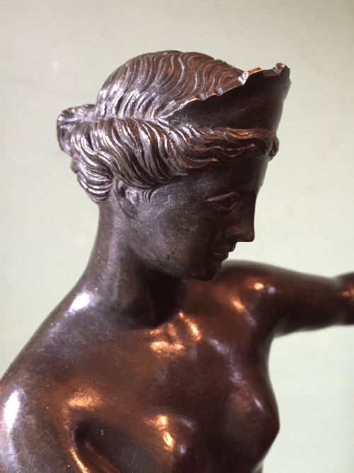 fig 4. Late C19th 'Grand Tour' souvenir bronze statue after the antique