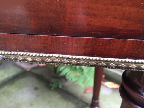 C19TH WILLIAM IV PERIOD MAHOGANY KNEEHOLE DRESSING OR WRITING TABLE - ADDITIONAL PHOTO 6