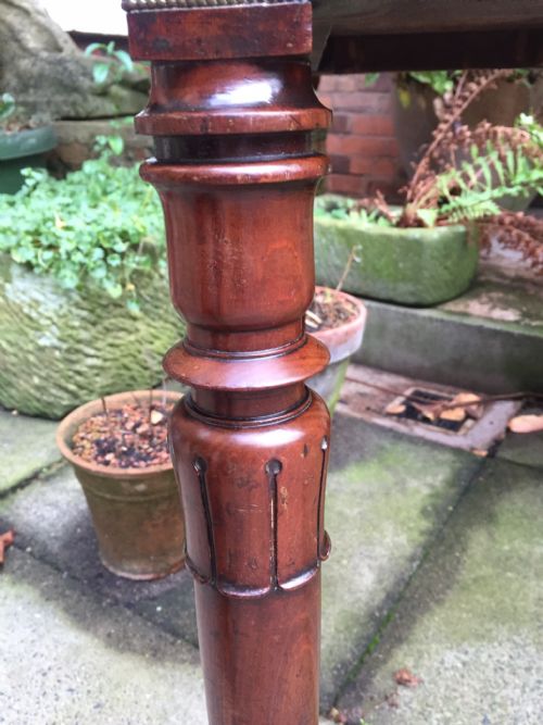 C19TH WILLIAM IV PERIOD MAHOGANY KNEEHOLE DRESSING OR WRITING TABLE - ADDITIONAL PHOTO 8