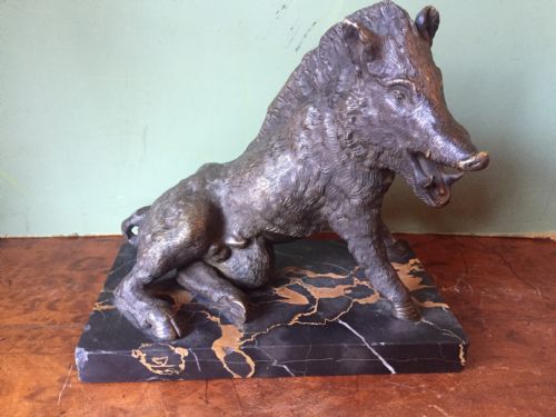 C19th Italian Bronze 'Grand Tour' Souvenir Sculpture After the Antique, of the Ufizzi Boar or "Il Porcellino".