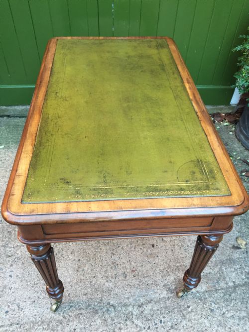 fig 2. Early C19th George IV period mahogany 2 drawer writing/library table in the manner of Gillows of Lancaster.