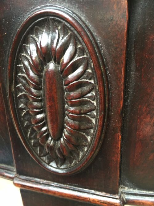 FINE LATE C18TH GEORGE III PERIOD MAHOGANY NEOCLASSICAL DESIGN ELLIPTICAL PIER OR SIDE TABLE IN THE MANNER OF ROBERT ADAM WITH REPUTED IMPORTANT PROVENANCE - ADDITIONAL PHOTO 13