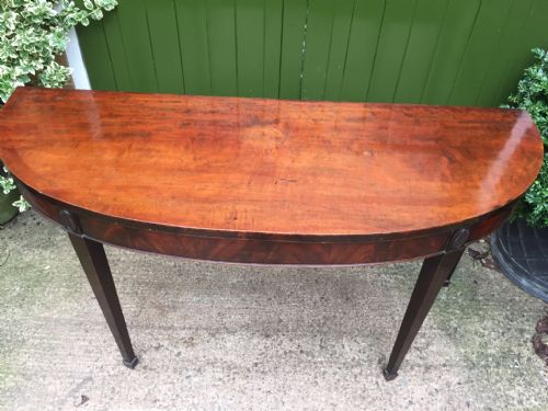 FINE LATE C18TH GEORGE III PERIOD MAHOGANY NEOCLASSICAL DESIGN ELLIPTICAL PIER OR SIDE TABLE IN THE MANNER OF ROBERT ADAM WITH REPUTED IMPORTANT PROVENANCE - ADDITIONAL PHOTO 14