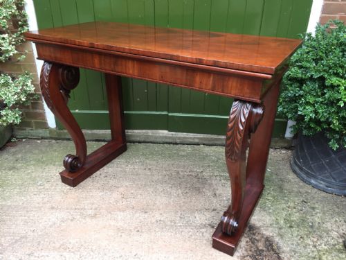 Early C19th Regency Period Mahogany Console or Hall Table.