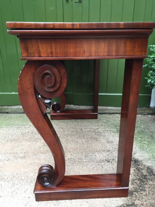 fig 2. Early C19th Regency period mahogany console or hall table.