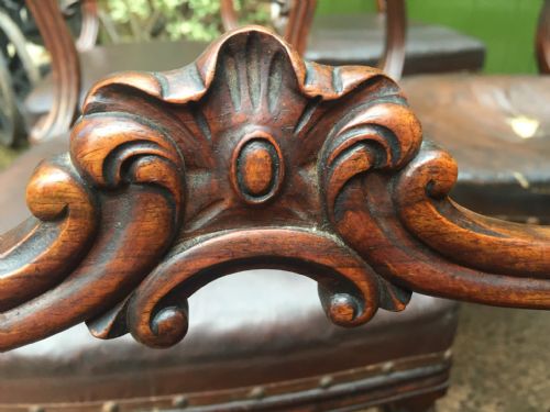 SET OF 6 C19TH WILLIAM IV PERIOD CARVED ROSEWOOD DINING CHAIRS - ADDITIONAL PHOTO 7