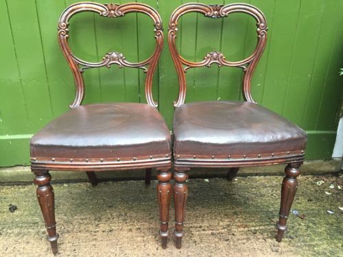 SET OF 6 C19TH WILLIAM IV PERIOD CARVED ROSEWOOD DINING CHAIRS - ADDITIONAL PHOTO 14