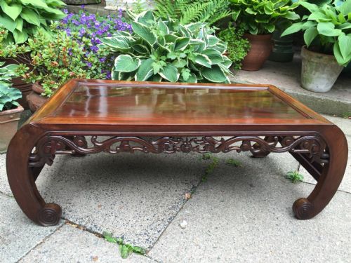 Late C19th /Early C20th Chinese Qing Dynasty Hardwood'kang' Table.