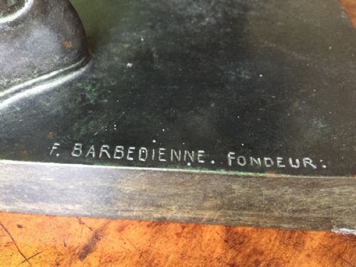 C19TH FRENCH BRONZE 'GRAND TOUR' SOUVENIR STUDY OF SOPHOCLES BY FBARBEDIENNE FOUNDRY PARIS - ADDITIONAL PHOTO 4